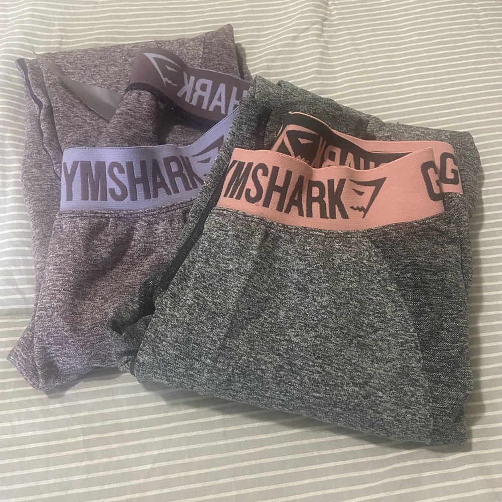 Gym shark leggings 2 pair-large